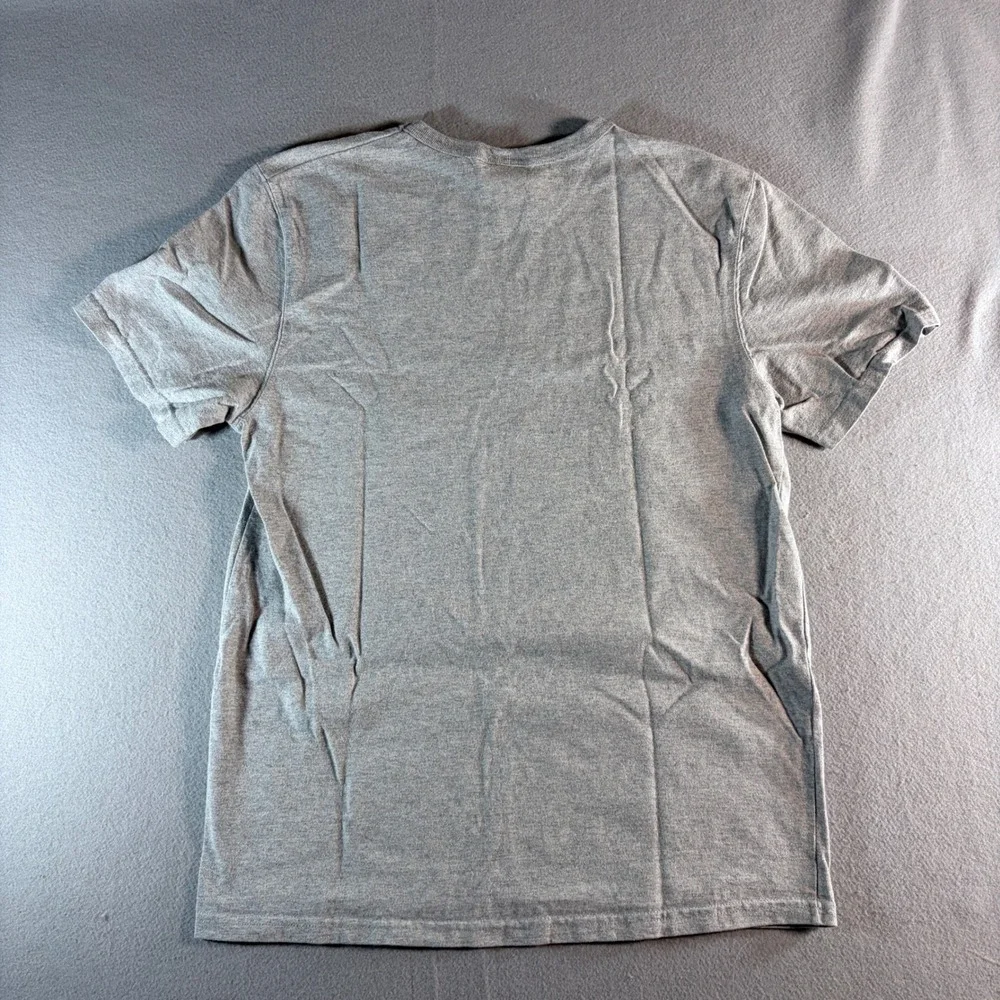 Champion Mens Gray Graphic Big Logo Short Sleeve T-Shirt Size Medium - Picture 2 of 5